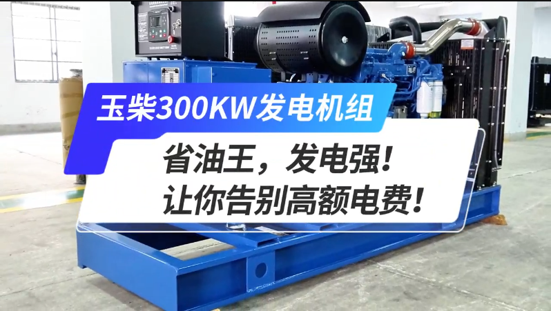 「視頻」玉柴300kw發(fā)電機(jī)組，省油王，發(fā)電強(qiáng)！讓你告別高額電費(fèi)！ 