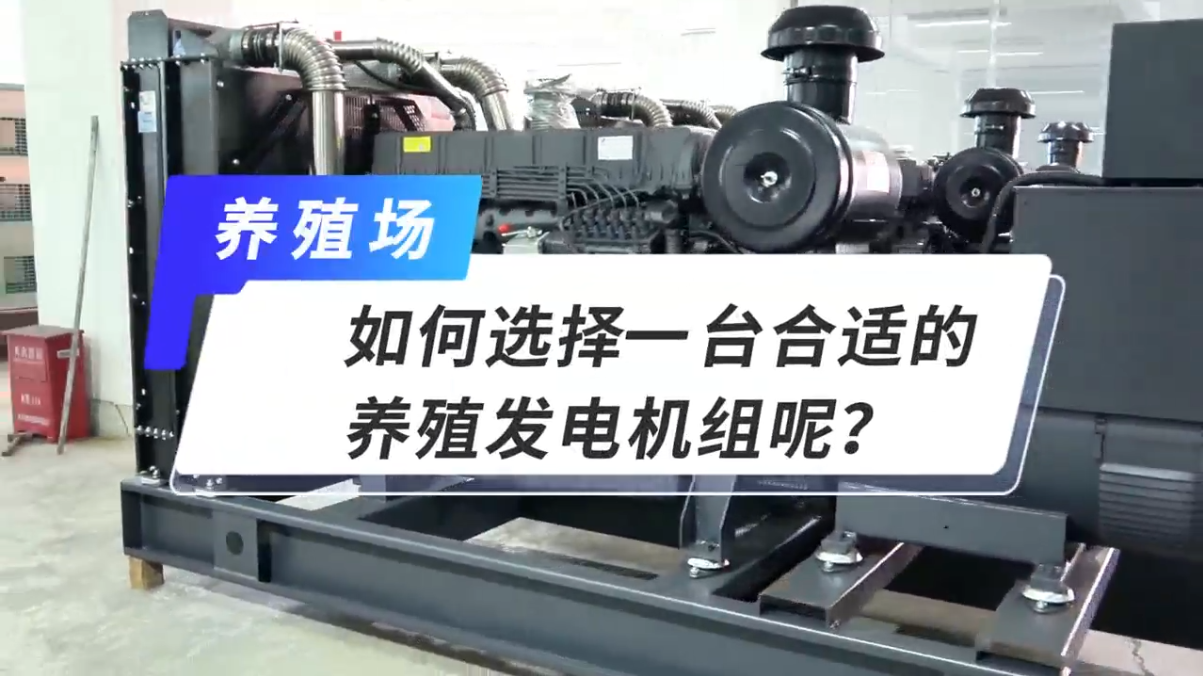 「視頻」如何選擇一臺(tái)合適的養(yǎng)殖發(fā)電機(jī)組呢？